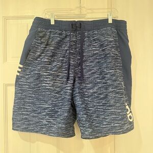 adidas Navy and Heathered Blue men’s swim Shorts